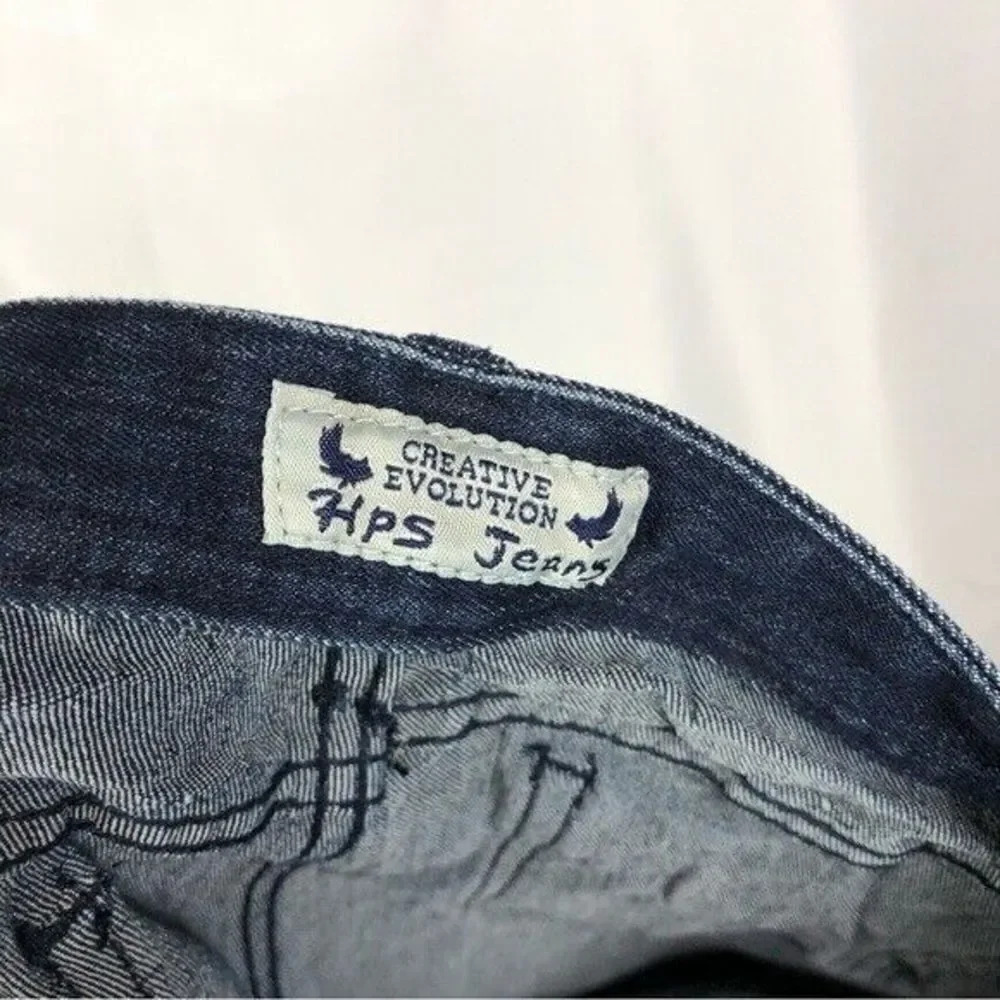HPS Jeans Creative Evolution Y2K Dark Wash Skinny Jeans 29 - Picture 5 of 5